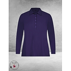 PLUS BASICS Polo Shirt DEEP PURPLE